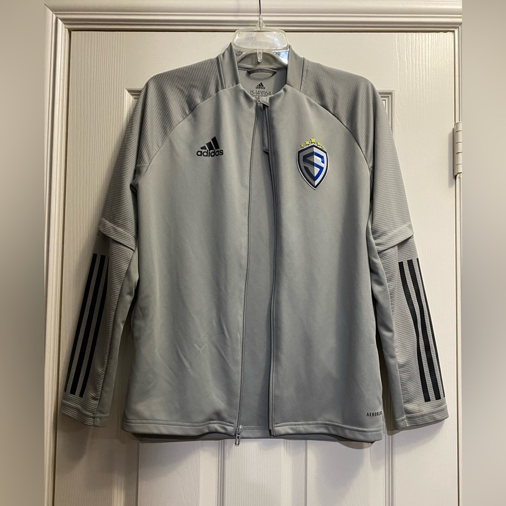 Adidas Youth FC Dallas Jersey Full Zip Up Sz L
